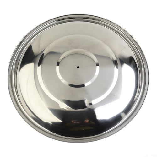 Besttoolifes Coperchio per padella, 32 cm, in acciaio inox, per padelle, wok, casseruole, ricambio lavabile in lavastoviglie (36 cm)