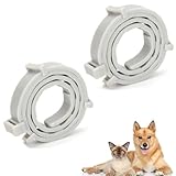 LONGHAO 2 pcs Zeckenhalsband für Katzen,Wasserdicht Hund Flohhalsband,Zeckenschutz...