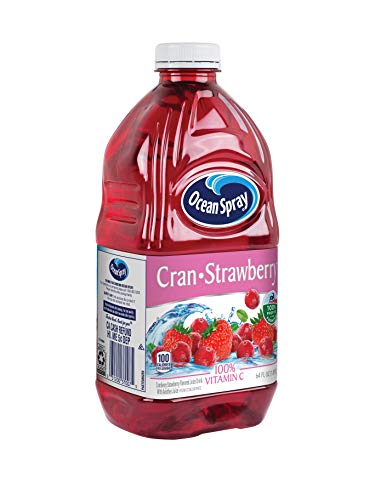 Image of Ocean Spray Cran-Strawberry Juice Drink, 64 Ounce Bottles (Pack of 8)