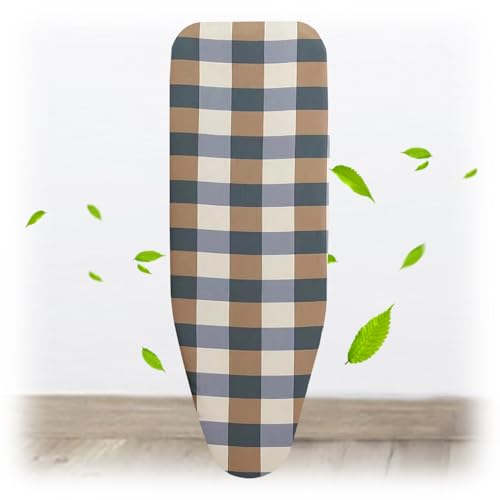 Copriasse da Stiro,90x30cm 100x34cm 120x38cm Foderina da Stiro Cotone Copri ASSE da Stiro Casa Fodera da Stiro Imbottita per Ferri da Stiro A Vapore(Blu,100x34cm)