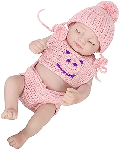 MWKL Reborn Baby Dolls,Simulation Baby Rebirth Doll 11 Zoll / 28 cm Mädchen Vollsilikon Baby Spielzeug Geschenk… – Bild 5