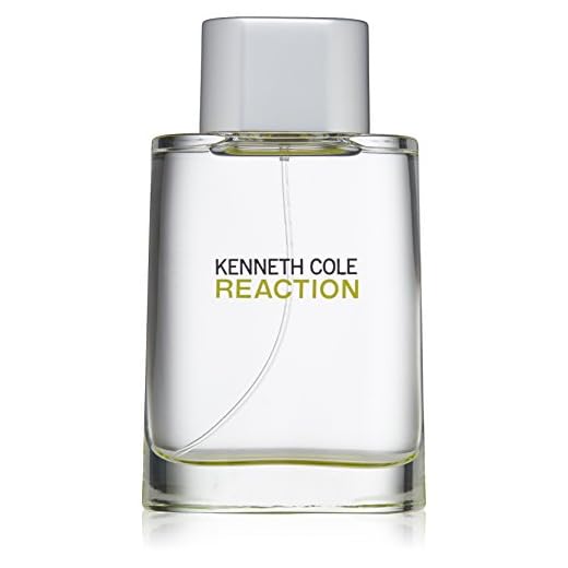 Kenneth Cole Reaction Eau de Toilette Spray Cologne for Men, Notes of Juicy Lime, Crisp Green Apple, Patchouli, Citrus Green Woody Fragrance, Fresh & Energetic Scent