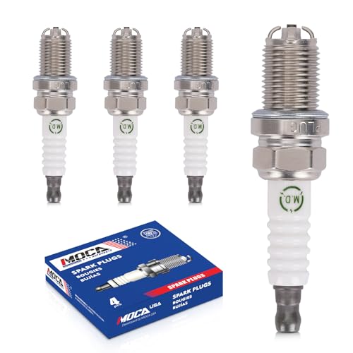 MOCA 4Pcs Spark Plugs BKR6EQUP Fit 97-01 for Audi A4