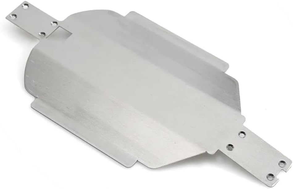 Stainless Steel Skid Plate Chassis Armor Gearbox Protector 1/16 RC Car Upgrade Parts Compatible with Hyper GO H16BM/H16GT/H16DR MJX 16207 16208 16209 16210 H16