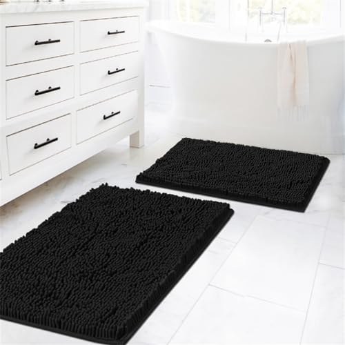 Tapis de bain chenille pour sortie de douche et baignoire - 2