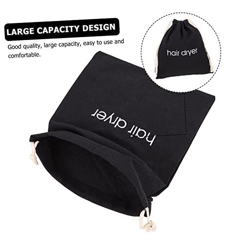 Bolsa de cordón para secador de pelo y organizador portátil de almacenamiento 3 piezas 3