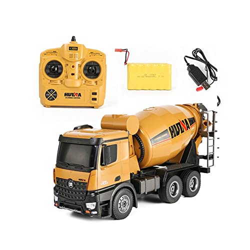 HuiNa 1574 114 10CH RC Concrete Mixer Truck Model Cars Toys 2.4G Remote Control