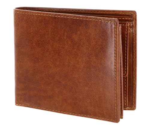 Porte-monnaie Leonhard Heyden Cambridge 5278 Cognac Brun, le cadeau en cuir idéal