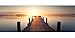 Produktbild "Steg mit Sonnenuntergang" Küchen-Deko Küchennische : Schmutz-Resistent abewaschbar mit Erweiterung Foto-Tapete Wand-Deko Wand-Bild Wand-Tattoo Wand-Sticker