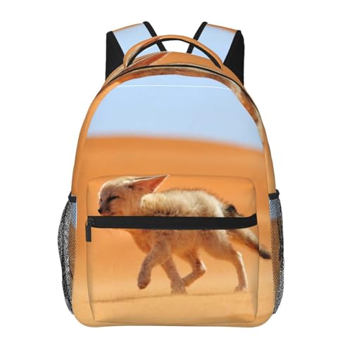 Fennec Fox Desert Backpack Laptop Backpack Sports Travel Shoulder bag Light casual backpack