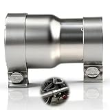 Sturiz Auspuff Reduzierstück Edelstahl 304 Rohrverbinder Verbinder 140mm Auspuffschelle 55-60mm Reduzierverbinder Reduzierung Verbindungsstück Rohrreduzierung Rohrverbinder Abgasrohrverbinder Auto