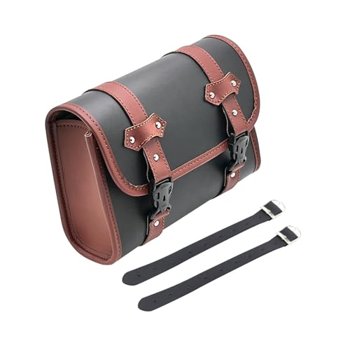 Sacoche universelle pour outils en similicuir marron avec rangement de selle pratique
