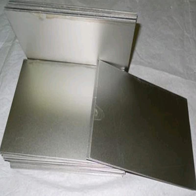 Plaque de nickel de haute pureté 100x100x6mm pour laboratoires