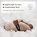 ONCAI Best Womens Slippers 2024, Plush Faux Fur Soft Cushion Comfortable Memory Foam with Hard Rubber Soles Indoor/Outdoor Winter Warm Fashion Trendy Slippers for Women 2024, Brown US Size 10