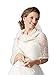 Produktbild Unbekannt Strick Stola gestrickter Schal Ivory Brautjacke Jacke Poncho Tuch Braut Hochzeit Brautkleid Strickjacke (Ivory)