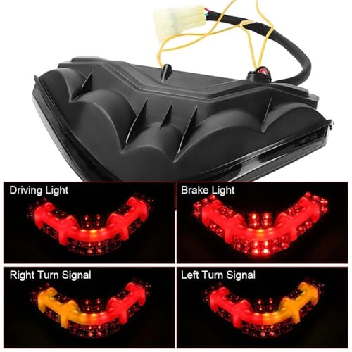 Feu arrière de moto Multistrada 1200 2011 2012 avec clignotant défilant et stop DRL