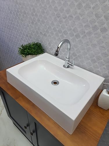 Cuba Pia Lavanda Banheiro De Apoio 55x40cm Casa Laura Decor