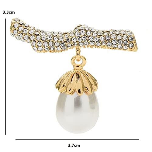 Broche perles simulation pour dame accessoires de mode et bijoux de soirée - 4