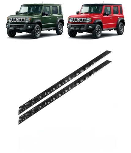 【Image Cool 】スズキ に適用 ジムニーシエラ JB74W ~ドアロアガードモール サイドリップ サイド ドア ガーニッシュ ボディサイドトリム プロテクター サイドドアモール 外装 カスタム パーツ For jimny 専用設計 (ブラック)