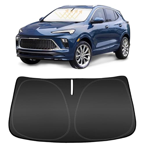 Sun Shade for 2020 2021 2022 2023 2024 Buick Encore GX SUV 4 Layer 240T Front Window Shade Custom Fit 2025 Buick Encore Accessories Windshield Cover Block UV Rays Sun Visor