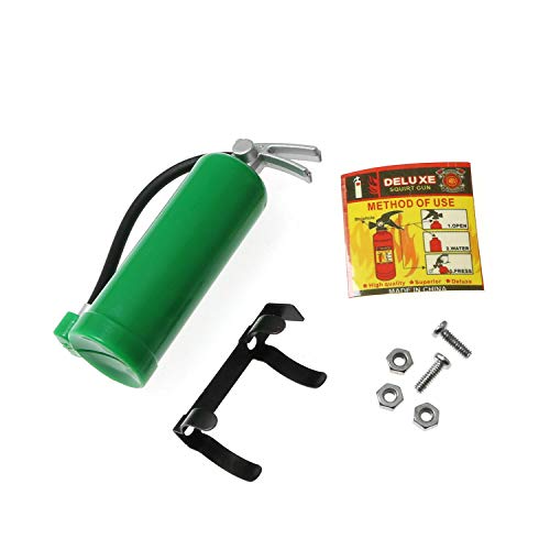 Maxmoral 1 Pack Decorative Simulation Fire Extinguishers with Stickers for 1/10 Scale RC Tracked Axial SCX10 RC Car Truck Parts
