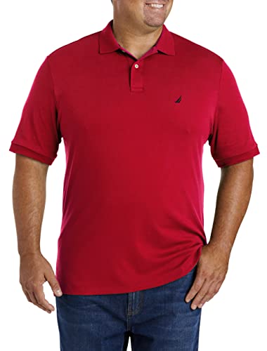 Image of Nautica Men's Classic Fit Short Sleeve Dual Tipped Collar Polo Shirt
