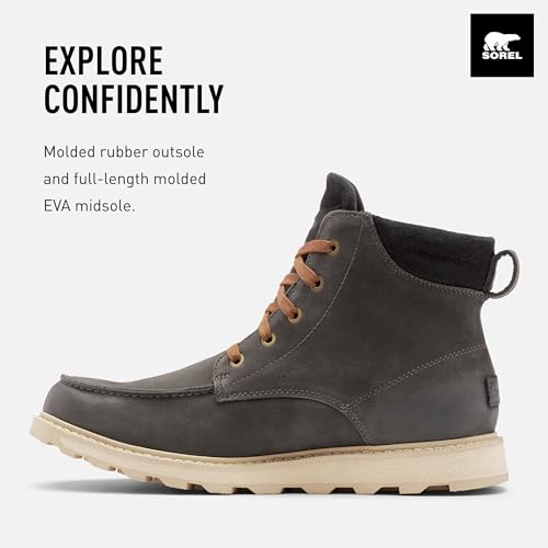 SOREL Men's Madson ll Moc Toe Waterproof Boot3