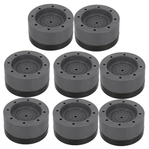 KOMBIUDA Anti-slip Washing Machine Mat Washing Machine Protector Pad 8pcs Anti-vibration Pads for Washer