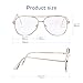 Mad Shade Fashion Aviator Optical Glasses for Men & Women, Trendy Classic Gold Metal Frame Clear Lenses, Lightweight Durable Eyewear