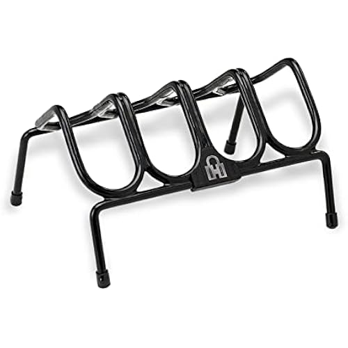 Hornady Pistol Rack for Gun Safe, Holds 4 Handguns – Gun Stand for Handgun Storage and Organization, for Pistols and Revolvers – Scratch-Resistant with Non-Slip Feet – Maximize Gun Safe Space, Black