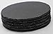 Novaliv 6x Schieferplatten I rund I 20x0,5 cm I Sushi Servierplatten Untersetzer Käseplatte Tischplatz Schiefer Geschirr Platte schwarz