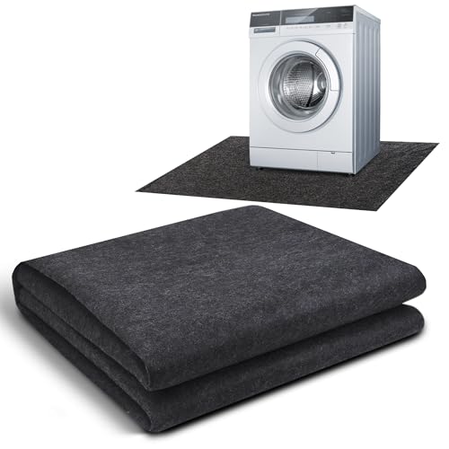 60 x 36 Inches Washing Machine Mat, Water-Absorbing Waterproof Floor Protector, Suitable for Washing Machines, Dryers, and Refrigerators, Home Appliances, Noise...