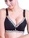 Generic Sexy Women Underwear Lace Push up Bras A B Same Cup for Teens (34A/34B, Black)