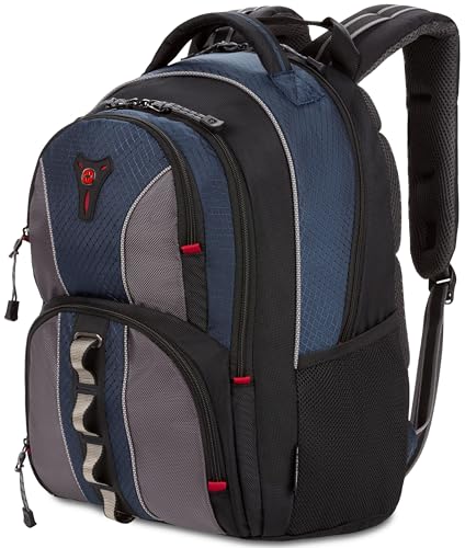 WENGER Cobalt Sac à Dos pour Ordinateur Portable 16 Pouces avec Poche pour Tablette Tactile, 23 l, Femmes Hommes, Bureau Voyages d’Affaires Uni, Noir/Bleu,...