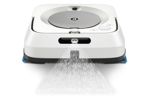 Irobot Braava Jet M6-138, Lavapavimenti, Precision Jet Spray, Nebulizzatore Di Getto A Pressione Per Il Lavaggio, Wifi, 100 W, 0.15 L, Bianco