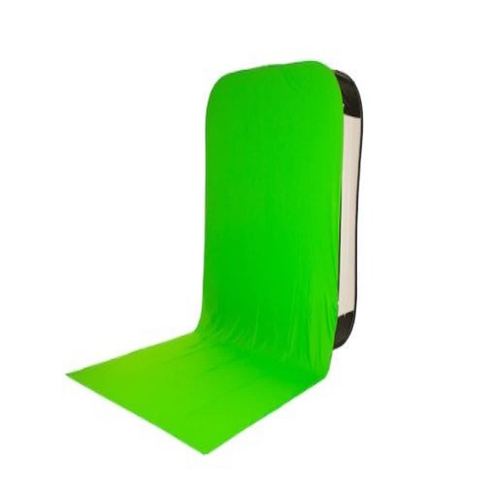 Manfrotto Hintergrundbespannung mit Bodenschleppe Chroma.​Grün 180x215cm