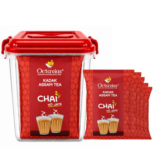 Image of Octavius Kadak Assam CTC 5 Kg | Extra Strong Assam Blend | Kadak Chai Patti | Ideal for Milk Tea | Rich Taste & Strong Aroma | Bulk Value Pack | 1 Kg x 5 Packs