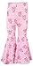 Unique Baby Girls Valentines Day Bell Bottom Hearts Legging Set (8Y, Red)