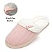 NineCiFun Women's Slip on Fuzzy Slippers Memory Foam House Slippers Outdoor Indoor Warm Plush Bedroom Shoes Scuff with Faux Fur Lining size 7 8 pink