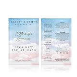 Dallas & James Skincare Co. Watermelon Dream Cica Dew Facial Mask: Hydrating Sheet Mask, Calming & C