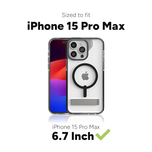 Image of ZAGG Santa Cruz Snap iPhone 15 Pro Max Case - MagSafe Phone Case, Drop Protection (13ft /4m), Durable Graphene, Anti-Yellowing, and Scratch-Resistant Phone Case, Purple