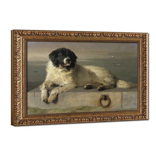 Impression sur toile Landseer cadre mural déco salon