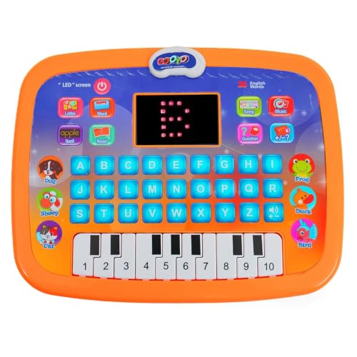 Image of Niku Learning Educational Computer Kids Piano Laptop with Led Screen & Music | Fun Activities Toy Computer Tablet for Kids Toddlers 1 2 3 4 5 6 + Year Old Boy and Girls, Multicolor