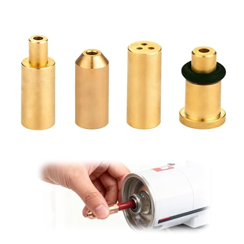 4 Stück Ersatz Messing Gas Refill Adapter kompatibel mit S T Dupont Feuerzeug, 4 in 1 Gas Nachfülladapter Feuerzeug Ersatzteile Gelb/Rot/Grün/Blau Kappen DIY Reparatur Teil