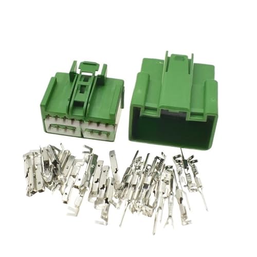 automotive electrical connectors 1-20 Sets 16 Pin Hi*/gh Quality Auto Wiring Terminal Male Female Socket Car Unsealed Wiring Connector 7283-6453-60 7282-6453-60 DJ71612-2.2-11 DJ71612-2.2-21(Male Fema