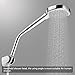Shower Arm Extension, G1/2 Thread 201 Stainless Steel Handheld Shower Arm Extension Pipe Chrome Plating Wall Mounted Tool for Universal Bathroom Accessory