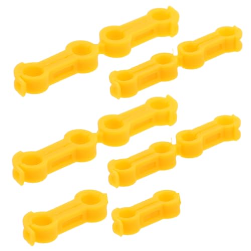 FUNOMOCYA 10pcs Bird Correction Device Bird Leg Alignment Corrector Bird Foot Rings for Splay Leg Bird Leg Rehabilitation Device Bird Leg Support Device Bird Foot Corrector Yellow