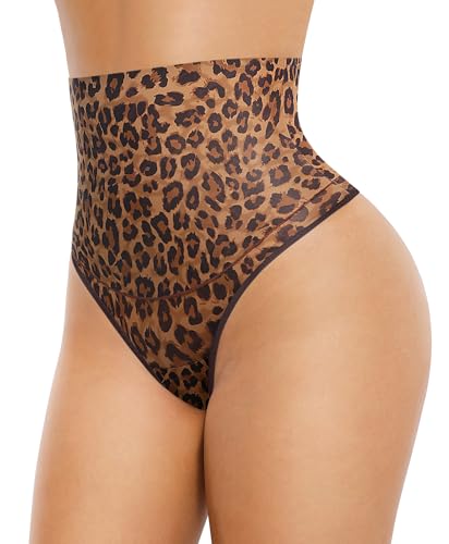 Image of FeelinGirl Thong Shapewear Tummy Control Mid Waisted Seamless Shapewear for Women Moderate Compression