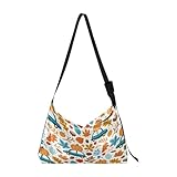 Gran capacidad: 14.5 x 12.2 x 6.5 pulgadas, esta bolsa de hombro puede mantener tus revistas, llaves, cuadernos, paraguas, carteras, gafas de sol, teléfonos móviles, pintalabios y cosméticos en orden, y la longitud de la correa es completamente ajustable.