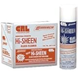 Somaca Hi Sheen Glass Cleaner, CRL Foaming Glass Cleaner for Glass, Windows, Mirrors, Ceramic Tile, Chrome and Stainless Steel, 12 Cans